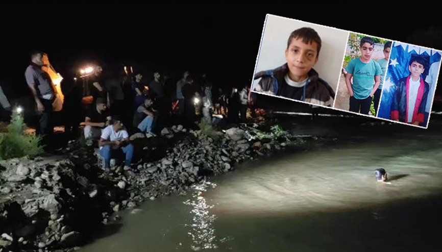 Sason Çayına giren 3 çocuk kayboldu 1 çocuğun cansız bedenine ulaşıldı