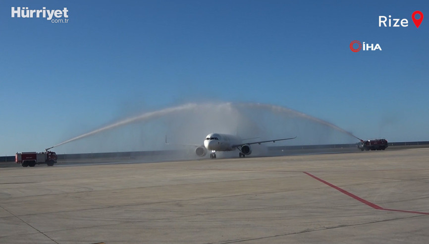 Rize-Artvin Havalimanına uluslararası ilk uçuş gerçekleştirildi