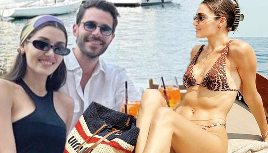 Hande Erçel ile Hakan Sabancının İtalyada tekne keyfi