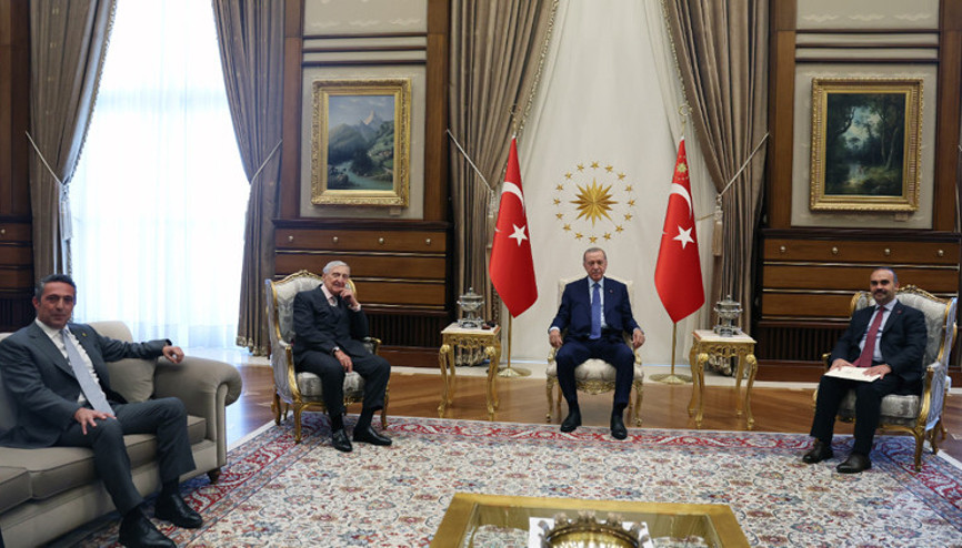 Erdoğan, iş insanları Rahmi Koç ve Ali Koçu kabul etti