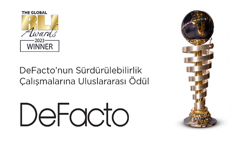 DeFacto’nun sürdürülebilirlik çalışmalarına uluslararası ödül