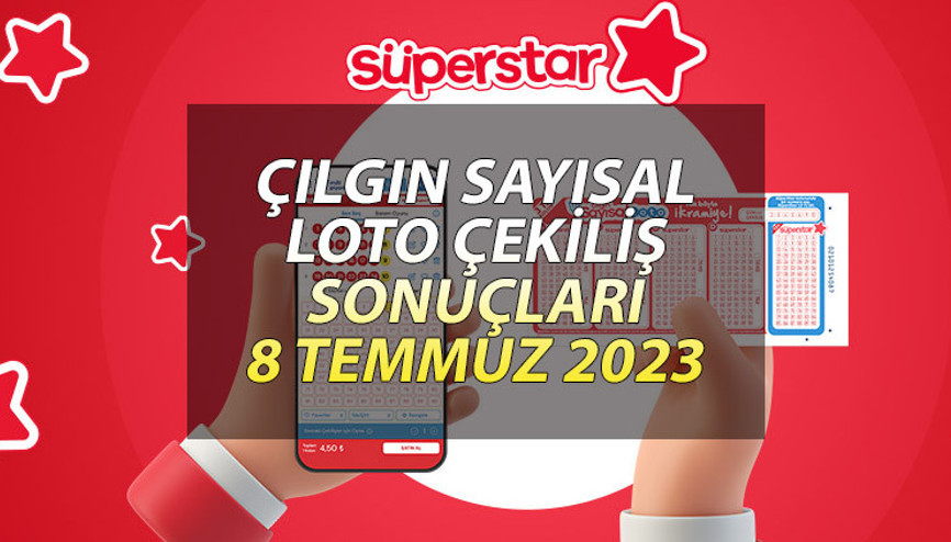 Çılgın sayısal loto sonuçları belli oldu | 8 Temmuz 2023 Çılgın sayısal loto çekiliş sonucu nasıl ve nereden sorgulanır Çılgın sayısal loto sonuçları belli oldu | 8 Temmuz 2023 Çılgın sayısal loto çekiliş sonucu nasıl ve nereden sorgulanır