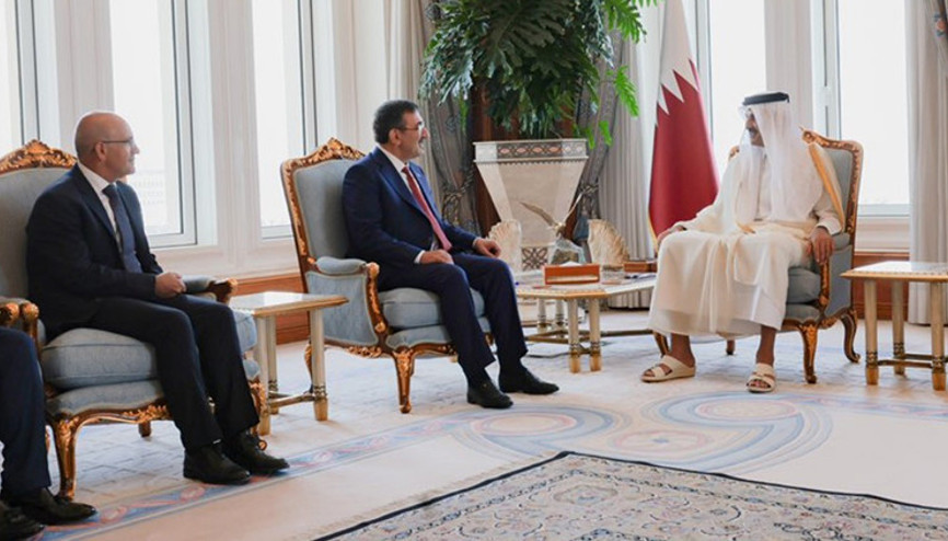 Cumhurbaşkanı Yardımcısı Cevdet Yılmaz ve Bakan Şimşek Katarda