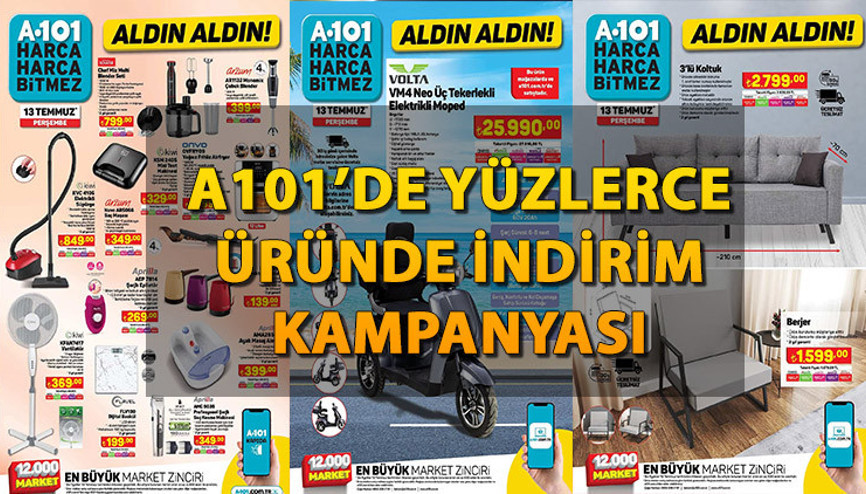 A101 13 TEMMUZ KATALOĞU BUGÜN SATIŞTA Berjer, 3’lü koltuk, Airfryer, Vantilatör, 6 Parça tencere seti raflarda yerini aldı A101 13 TEMMUZ KATALOĞU BUGÜN SATIŞTA Berjer, 3’lü koltuk, Airfryer, Vantilatör, 6 Parça tencere seti raflarda yerini aldı