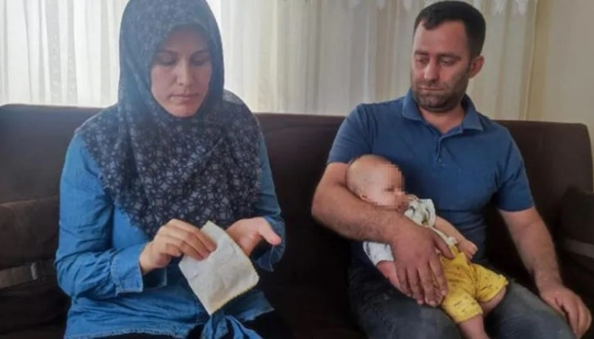 Doğduğundan beri ağlayan Adem bebeğin vücudunda enjektör iğnesi çıktı
