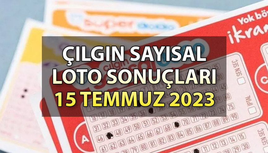 Çılgın sayısal loto sonuçları açıklandı 15 Temmuz 2023 MPİ Çılgın sayısal loto çekiliş sonucu ve bilet sorgulama ekranı (Süper Star- Joker) Çılgın sayısal loto sonuçları açıklandı 15 Temmuz 2023 MPİ Çılgın sayısal loto çekiliş sonucu ve bilet sorgulama ekranı (Süper Star- Joker)
