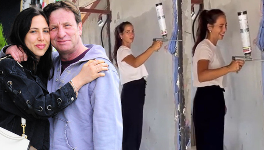 Babası paylaştı... Zehra Çilingiroğlu şantiyede