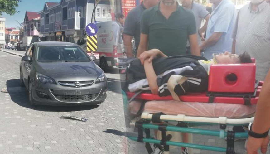 Afyonkarahisarda otomobilin çarptığı bisikletli yaralandı