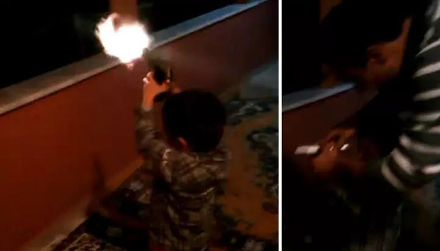 Sakarya’da pes dedirten anlar 4 yaşındaki yeğenine silahla ateş ettirdi