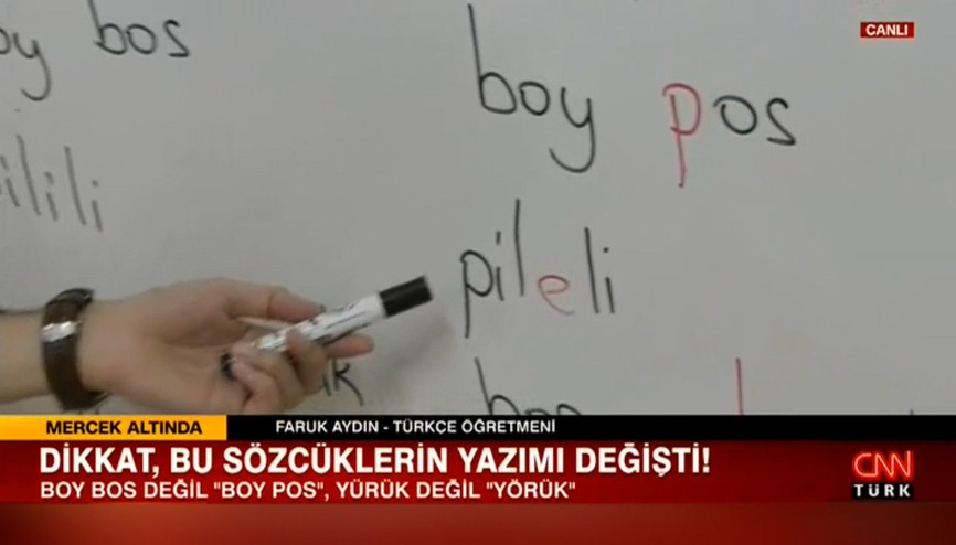 Türk Dil Kurumu bazı sözcüklerin yazımını değiştirdi