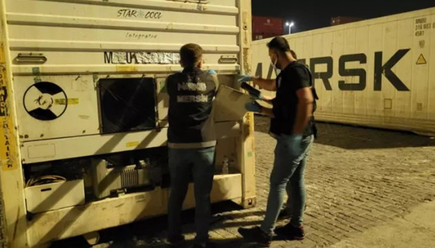 Mersin Limanında 11 kilogram kokain ele geçirildi