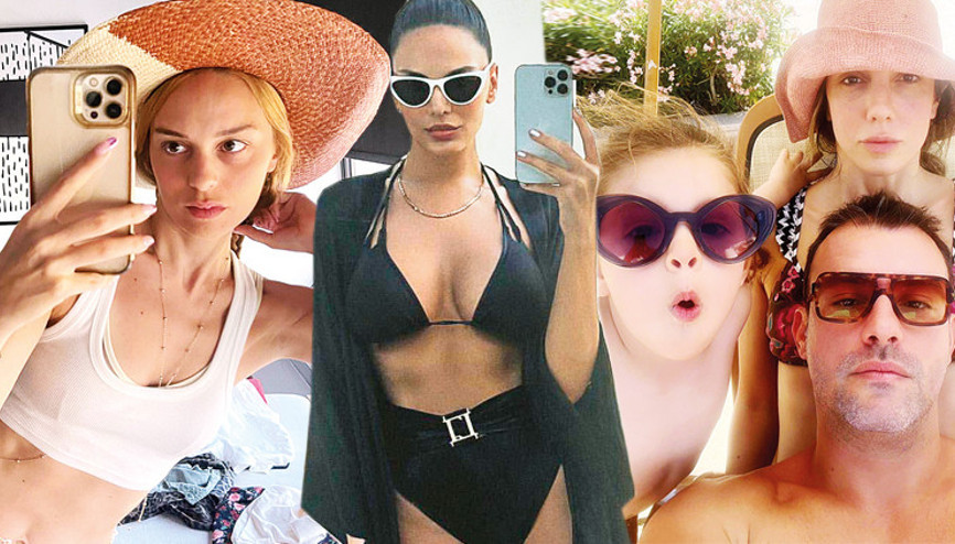 Almeda Abazi, Ceyda Düvenci, Hazar Ergüçlü... Ünlülerden tatil pozları