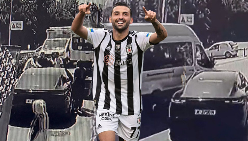 Çekmeköy’de Beşiktaşlı futbolcu Umut Meraş’ın yaptığı kaza kamerada