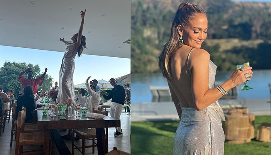 Yıllar geçiyor ama o yaşlanmıyor: Jennifer Lopez doğum gününde masada dans etti