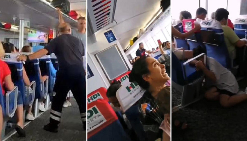 Deniz otobüsünde panik anları: Yolcular baygınlık geçirdi Kaptan, deniz depremi dedi