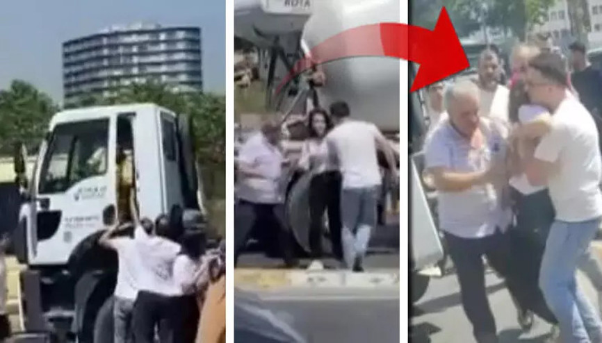 Kaza kavgasında yanlışlıkla sopa ile vurduğu kadın baygınlık geçirdi