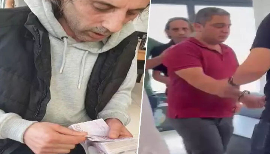 100 bin euroyu almaya gelen dolandırıcılar bankada yakalandı