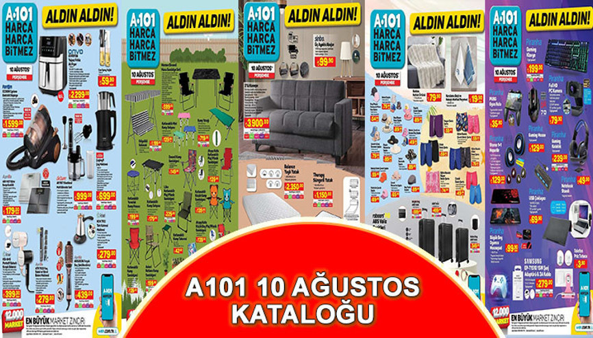 A101 AKTÜEL KATALOĞU 10 AĞUSTOS BUGÜN SATIŞTA A101’de bu hafta neler var 3’lü koltuk, Kamp malzemeleri, elektronik ürünler, masa sandalye reyonlarda yerini aldı A101 AKTÜEL KATALOĞU 10 AĞUSTOS BUGÜN SATIŞTA A101’de bu hafta neler var 3’lü koltuk, Kamp malzemeleri, elektronik ürünler, masa sandalye reyonlarda yerini aldı