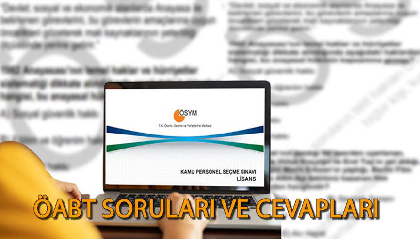 KPSS ÖABT SORULARI VE CEVAPLARI PDF EKRANI 2023 || KPSS ÖABT soruları ve cevapları ÖSYM.gov.trde yayınlandı İşte Öğretmenlik Alan Bilgisi Testi (ÖABT) soru kitapçığı cevap anahtarı kitapçıkları ekranı