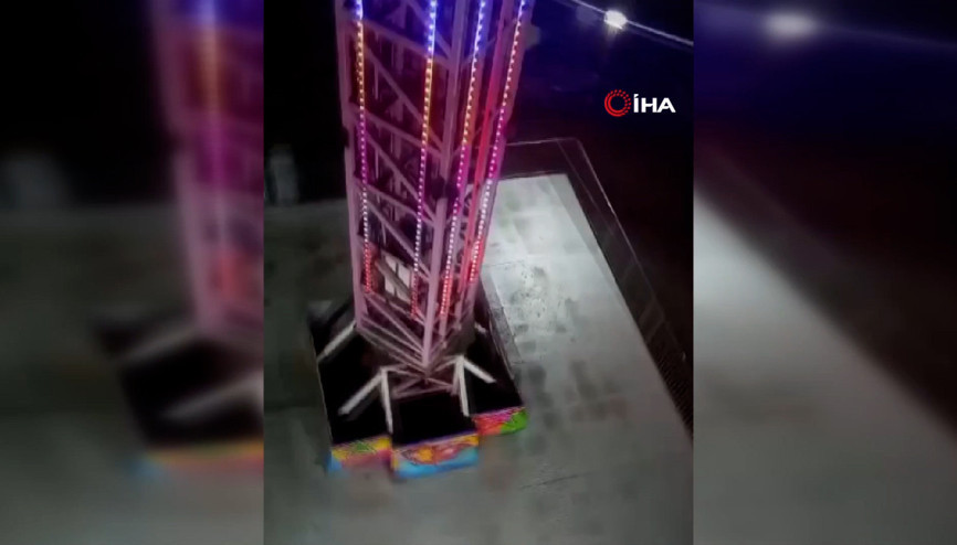 İzmirdeki lunapark kazasına ait yeni görüntüler ortaya çıktı