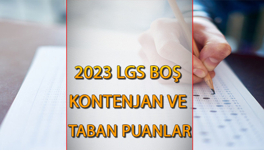 MEB LGS boş kontenjanlar ve taban puanları 2023 (E-okul)|| Anadolu Lisesi, Fen Lisesi, İmam Hatip Lisesi, Meslek Lisesi LGS taban puanları ve boş kontenjanlar sorgulama ekranı