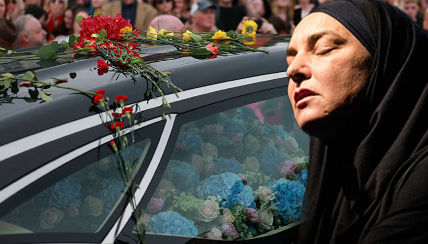 Sinead O’Connor İslami usullere uygun şekilde toprağa verildi... İrlanda Cumhurbaşkanı da yer aldı