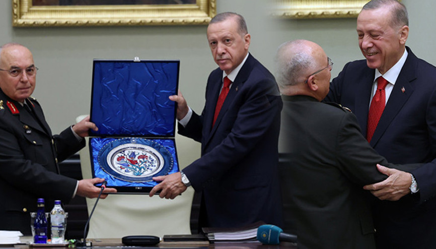 MGKda duygu dolu anlar... Emekliye ayrılan komutan Musa Avseverden Cumhurbaşkanı Erdoğana teşekkür