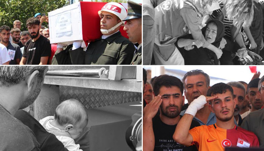 Pençe Kilit şehitlerine acı veda... Gözyaşlarıyla son yolculuklarına uğurlandılar Pençe Kilit şehitlerine acı veda... Gözyaşlarıyla son yolculuklarına uğurlandılar