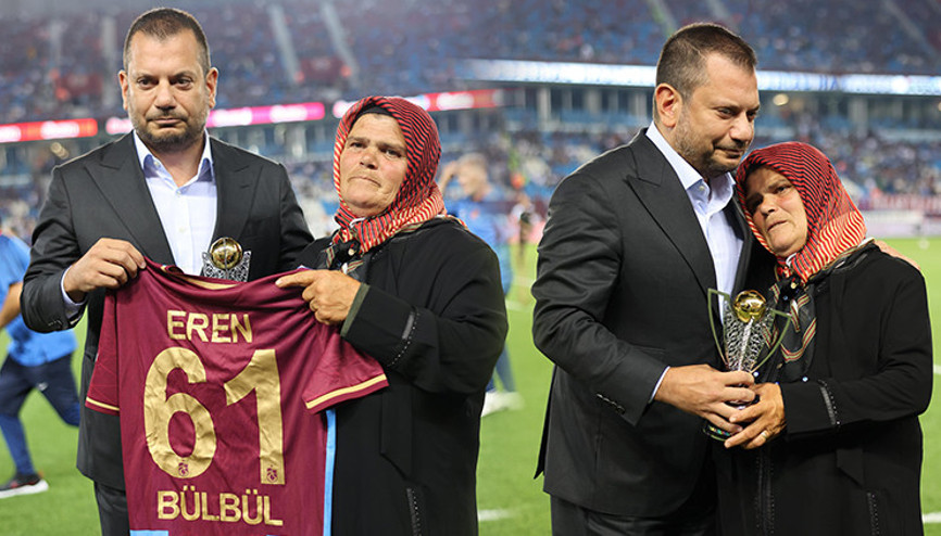 Trabzonspordan anlamlı hareket Şehit Eren Bülbül unutulmadı