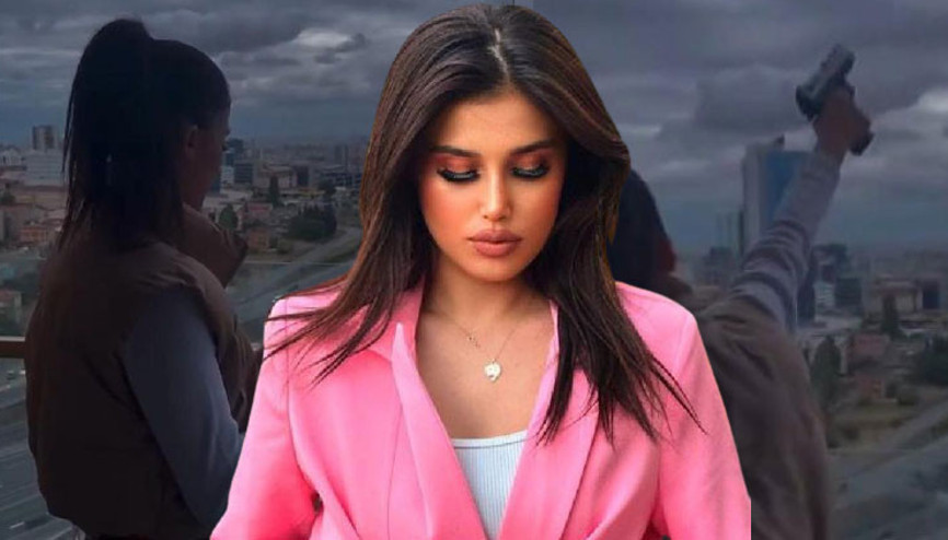 Bağcılarda rezidansın balkonundan rastgele ateş açtığı anları paylaşmıştı... O model yakalandı