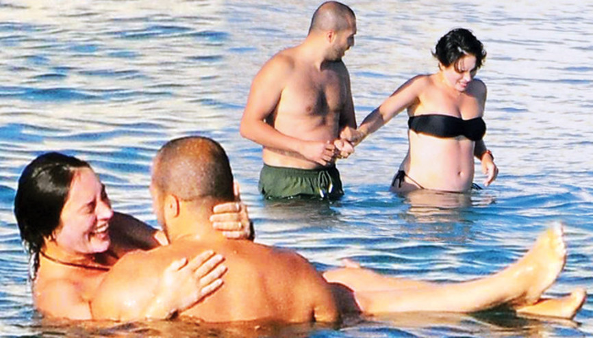 Ezgi Mola ve eşi Mustafa Aksakallının keyifli anları