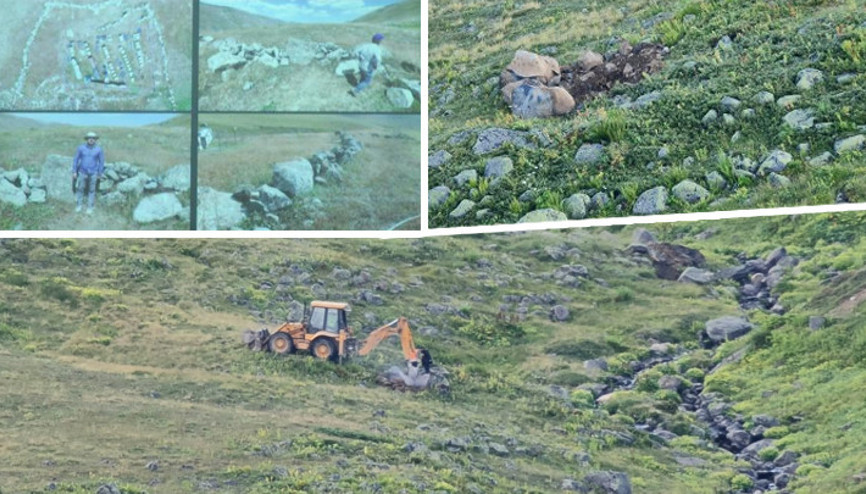 Bölge definecilerin hedefi oldu Belediye başkanı tepki gösterdi: Kayayı mı söküp götüreceksin