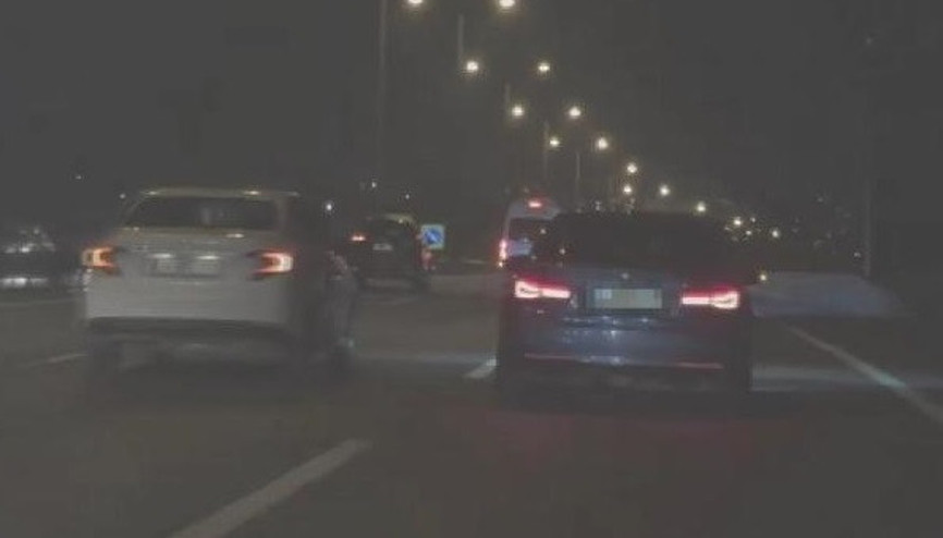 Başakşehirdeki trafik magandalarını bu görüntüler yakalattı