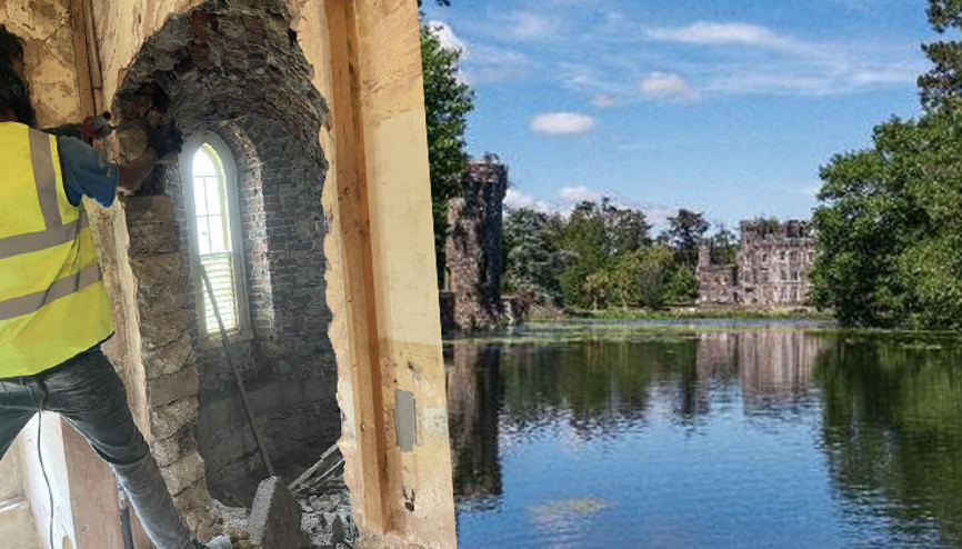 850 yıllık şatoda gizli  oda bulundu