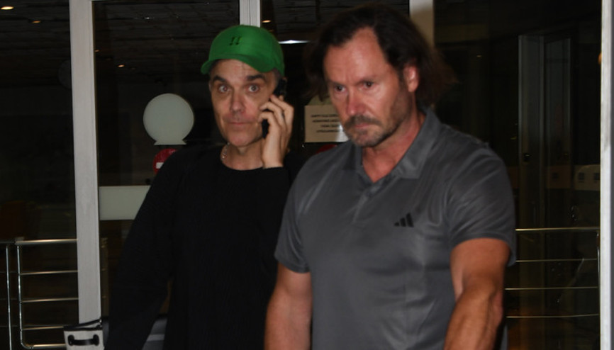 Robbie Williams özel jetiyle Bodrumda