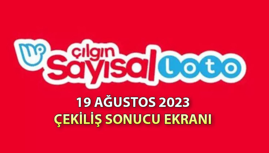 Çılgın sayısal loto sonuçları sorgula- 19 Ağustos 2023 Çılgın sayısal loto çekiliş sonuçları açıklandı