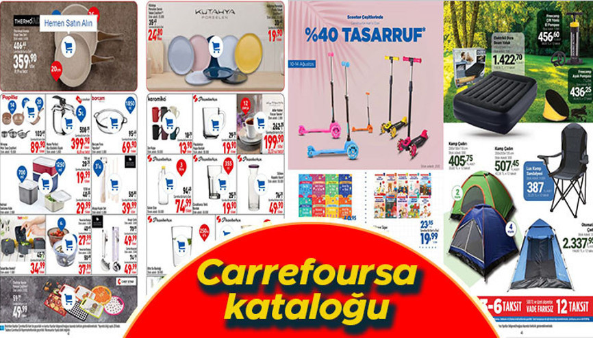 Carrefoursa indirimli ürünler listesi 21-23 Ağustos Kataloğu: Fritöz, çay makinesi, kettle, elektrikli süpürge ve tencere-tava çeşitleri satışta