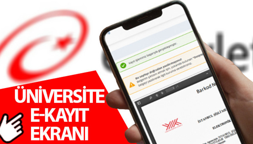 ÜNİVERSİTE KAYIT İŞLEMİ İÇİN SON GÜN (Üniversite E-KAYIT Turkiye.gov.tr EKRANI) : Üniversite kaydı nasıl ve nereden yapılır E-Devlet üniversite kayıt işlemi