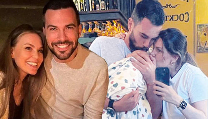 Aslı Enverden kızı Elaya öpücük