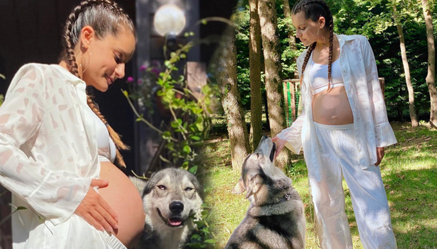 Doğum için gün sayıyor... Bebeğin adı belli oldu