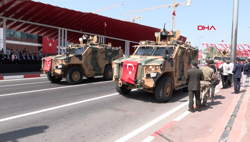 Vatan Caddesinde Zafer Bayramı töreni