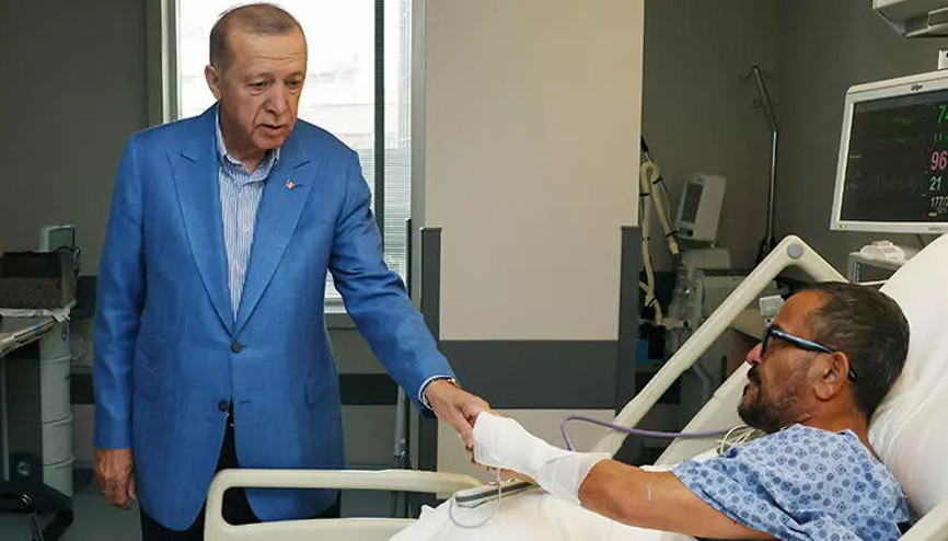 Cumhurbaşkanı Erdoğan, Sabancı çiftini hastanede ziyaret etti