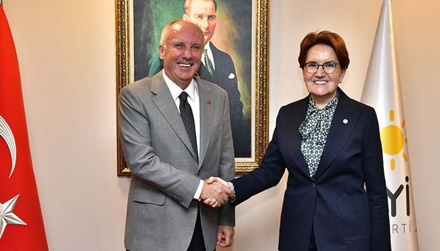 Memleket Partisi Genel Başkanı Muharrem İnce, Meral Akşener ile görüştü