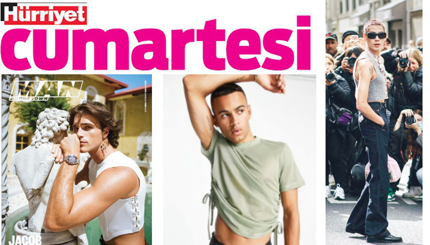 ‘Crop top’lar erkek gardıroplarına da girdi