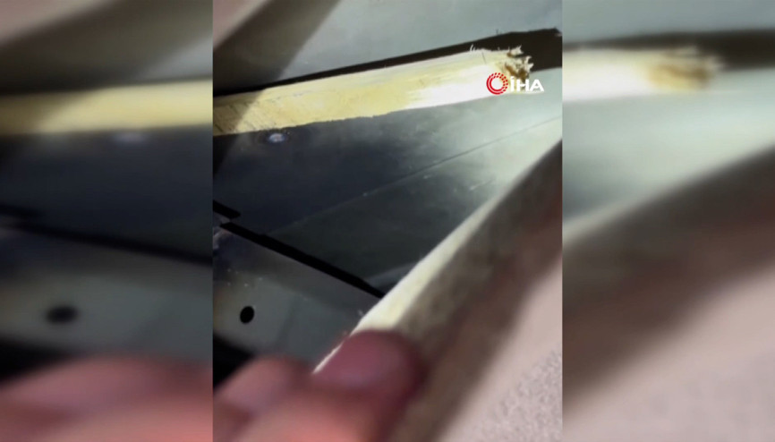 Otomobil satışında şaşırtan hile Tavanı desteklemek için tahta kullanmışlar