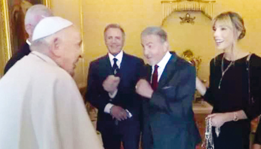 Rocky’den Papa’ya: Boksa var mısın