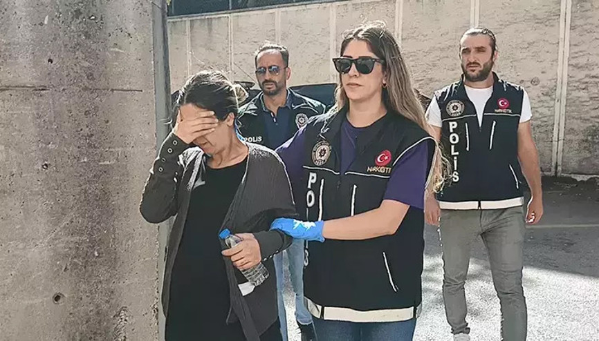 Karnı burnunda torbacı adliyeye geldi