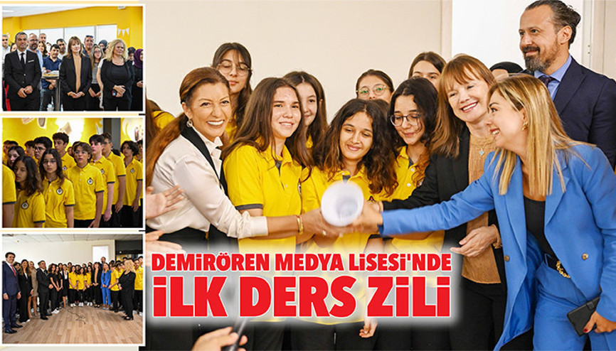 Demirören Medya Lisesinde ilk ders zili