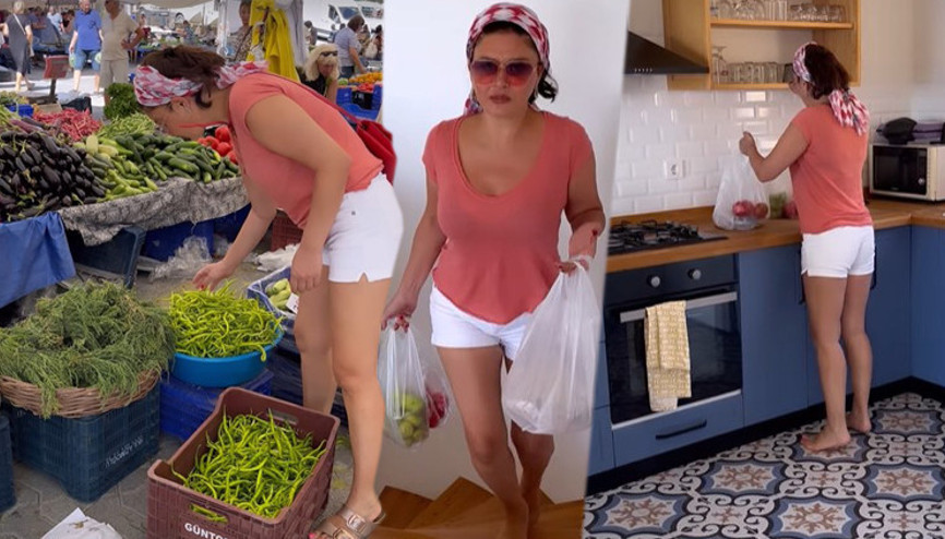 Semt pazarında ünlü var