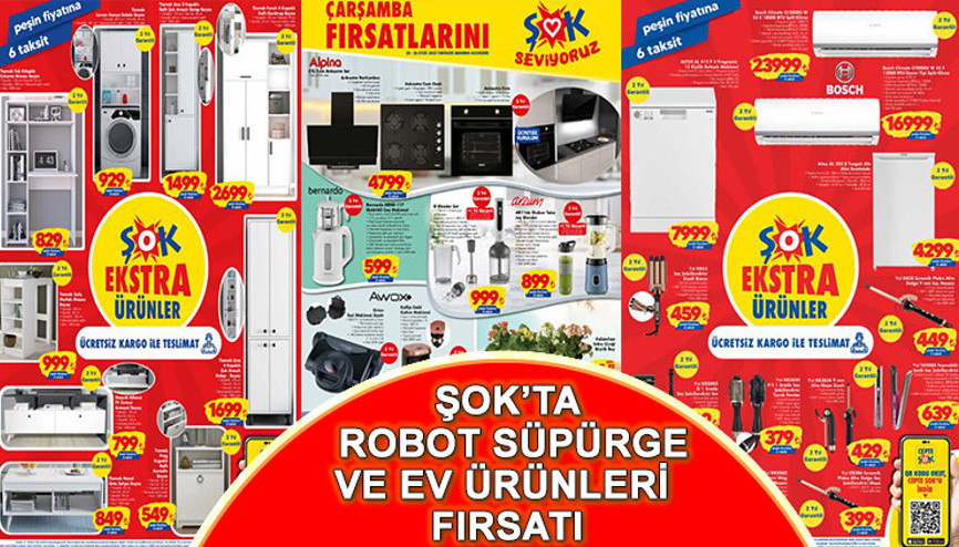 ŞOK’TA EV EŞYALARINDA İNDİRİM FIRSATI: ŞOK 20 Eylül Çarşamba Aktüel Ürünler Kataloğu… Düdüklü Airfryer, robot süpürge, yürüyüş bandı satışa çıkıyor ŞOK’TA EV EŞYALARINDA İNDİRİM FIRSATI: ŞOK 20 Eylül Çarşamba Aktüel Ürünler Kataloğu… Düdüklü Airfryer, robot süpürge, yürüyüş bandı satışa çıkıyor